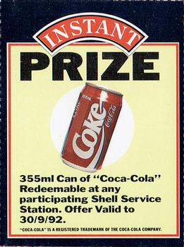 1992 Shell Rugby Greats - Instant Prize #NNO Coke Front